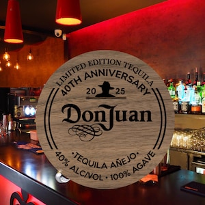 Personalized Don Julio Tequila Bar Sign: Birthday Party Decor