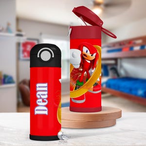 Personalized Character Kids Water Bottle: Sonic the Hedgehog Tumbler