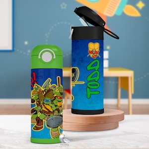Personalized Ninja Turtles Tumbler: Custom Kids Water Bottle