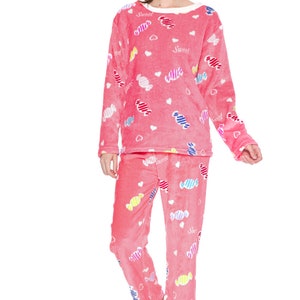 Women's Fun Prints Fleece Pajama Sets - Etsy