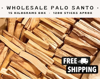 Wholesale PALO SANTO FREE Express Shipping - Premium High-Grade Hand Selected Palo Santo Sticks Bulk - Ethically Sourced from Peru - 15 kg