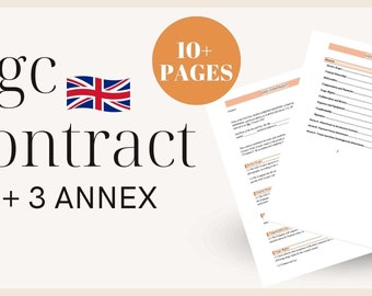 Specialized Contract for Brands and UGC Creators in English