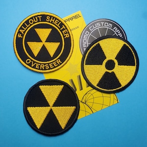 Fallout Shelter Embroidered Patch 3-pack - Iron on or Velcro - Made by our store in the USA!