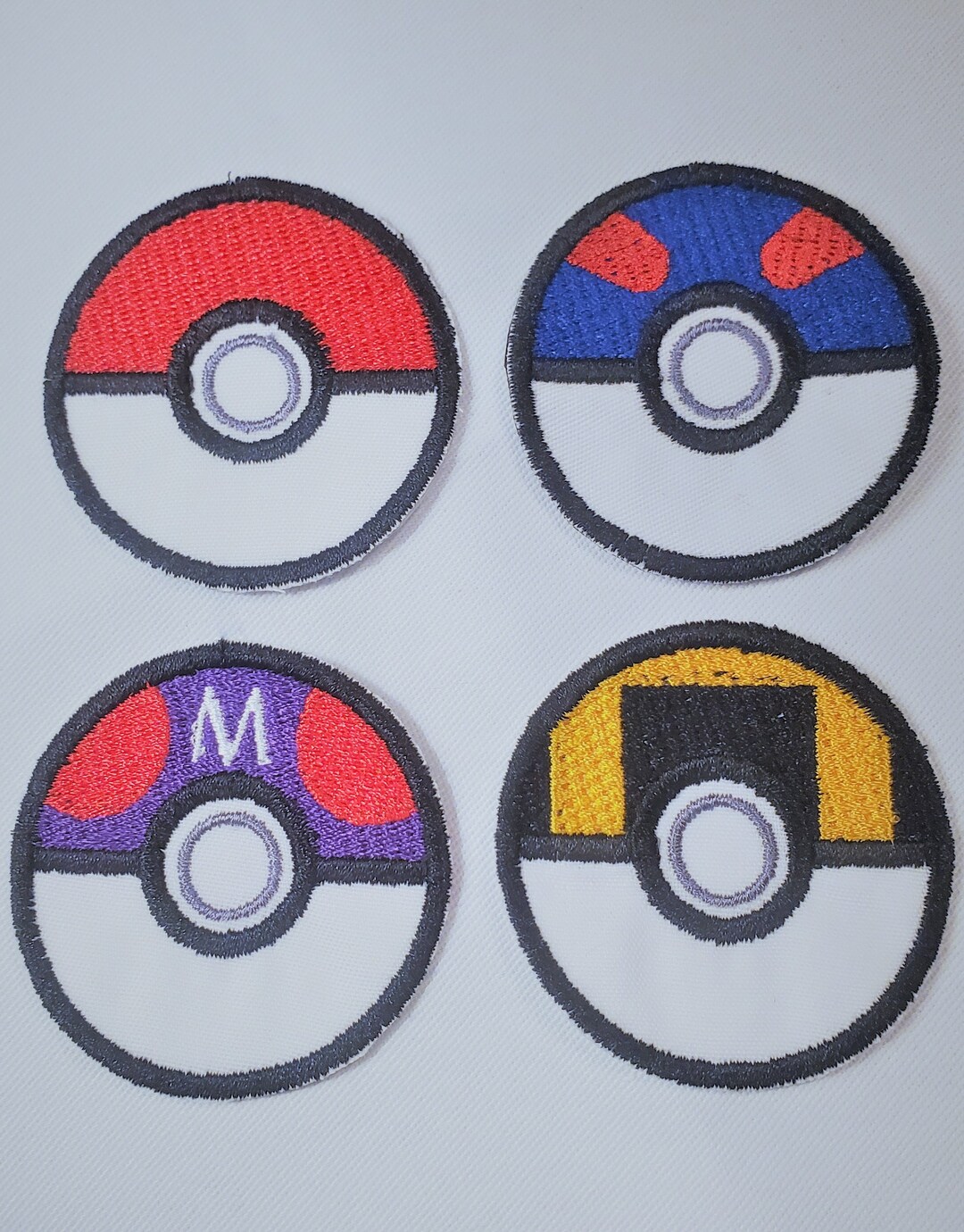 Video Game Embroidered Patch Pokemon Pokeball Retro Vintage Etsy