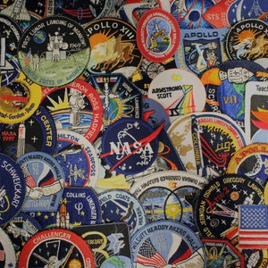 PATCHBOMB PACK NASA Embroidered Space Mission Patches Borderless- Mystery Box - Random Assortment