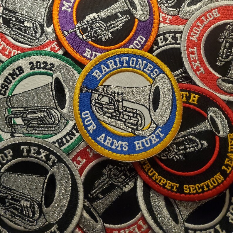 CUSTOMIZABLE Baritone Embroidered Patch 3
