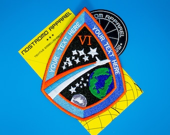 Patch Artemis 1 Programme (4 Pouces) Badge Brodé Thermocollant Ou