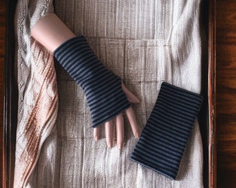 Mitaines jersey coton /mitaines femme /mittens /gants sans doigts /mitaines ados /mitaines bohème /mitaines France /gants hiver
