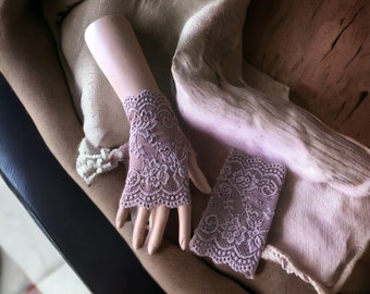 Mitaines mariage /mitaines dentelle /mitaines femme /mitaines mariage sans doigts /mitaines bohème chic /cadeau femme Noël /gants dentelle