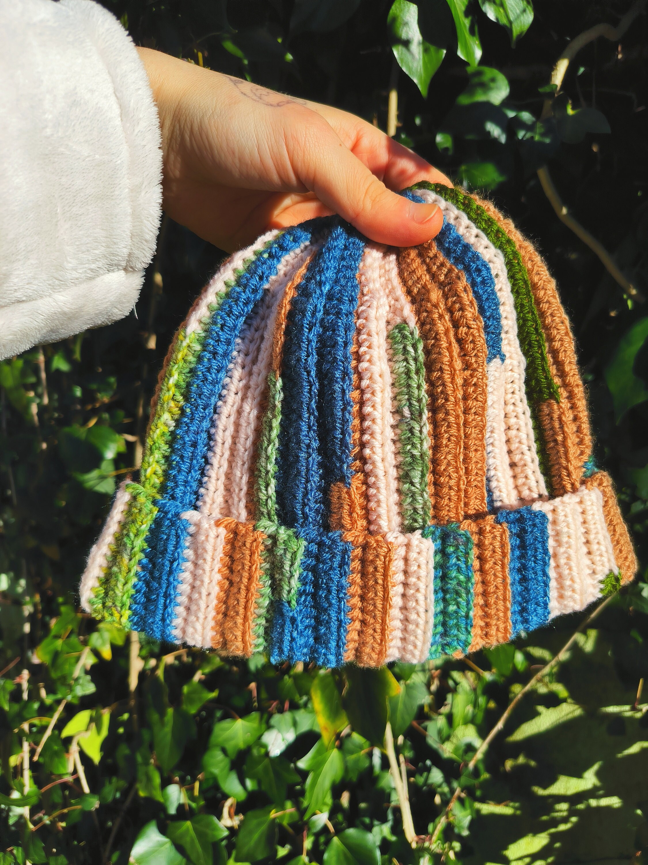 ☆THE GREATEST☆ Crochet Beanie Beige ZLYC Women Cotton Crochet Skull Cap Handmade Knit Cutout