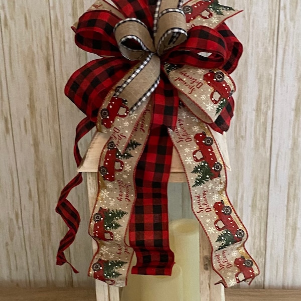 Tree Topper Bows Etsy