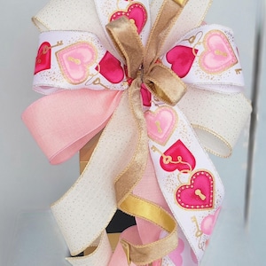 Valentine&#39;s Decor, Valentine&#39;s Day Bow  Bow, Leopard Bow, Bow For Wreath, Bow For Lantern, Valentine&#39;s Day Wreath