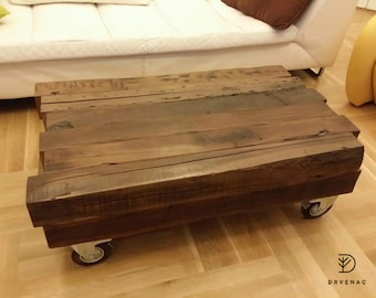 Reclaimed Oak Beam Coffee Table