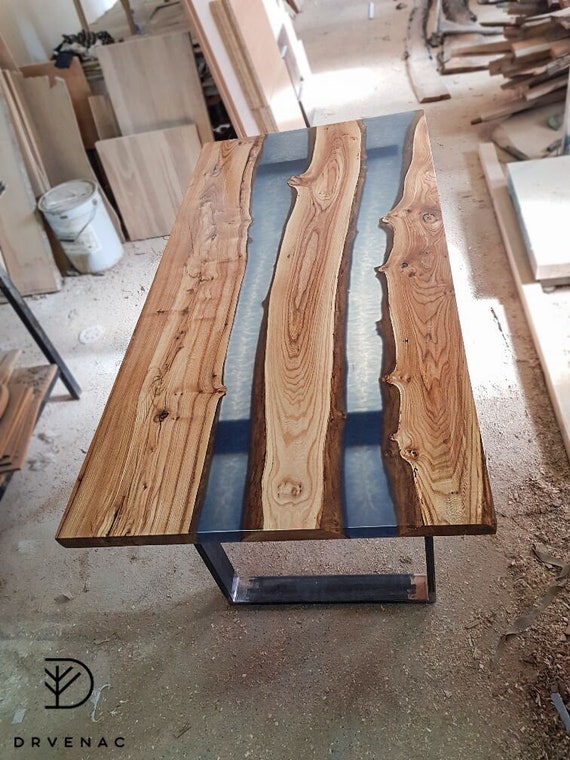 Elm on sale epoxy table