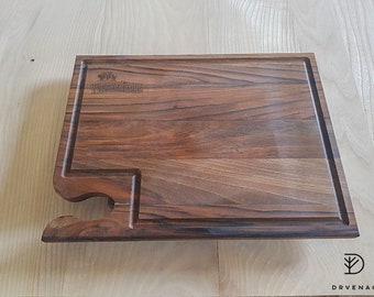 Serving Board with Handle- Walnut