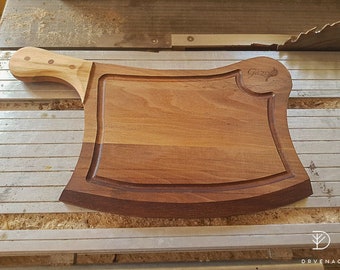 Meat Chopper Shape Walnut Serving Board