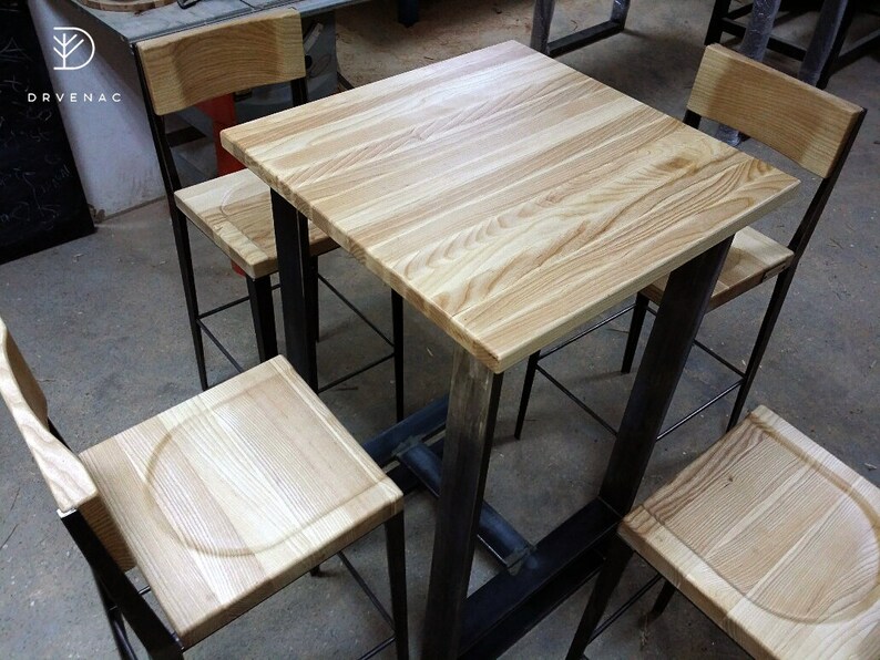 Bar Stool With Back Support Etsy