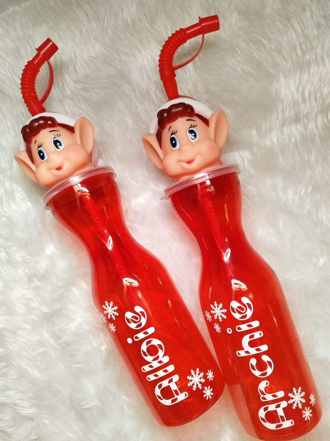 Personalised Elf Bottle Cold Cup Bottle Christmas Christmas Eve Box Elf