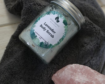 Luscious Lavender Body Scrub 100% Natural, Organic, Vegan, Handcrafted & Australian Made