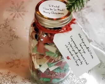 Personalized Christmas Message Jar – 100 Reasons Why I Love You