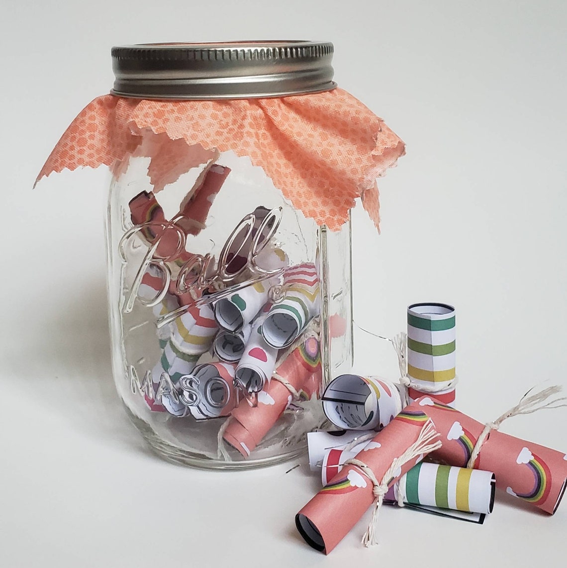 Positive Affirmations Jar DIY Inspiration Jar Positive Vibes Only 30