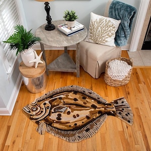 Coastal Flounder Area Rug