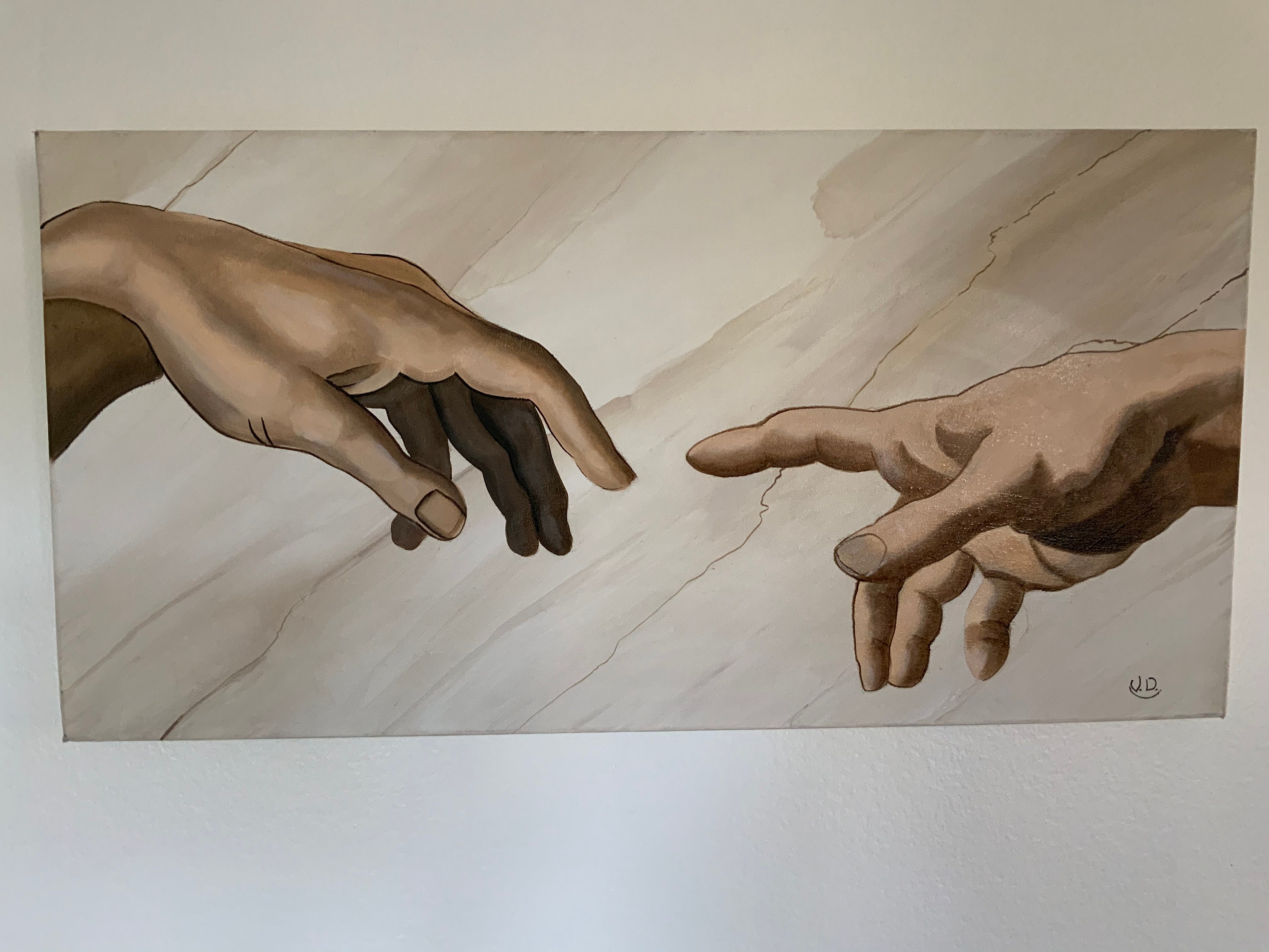 Les mains de La Chapelle sixtine Michel Ange Etsy Les mains de La Chapelle sixtine Michel Ange Etsy