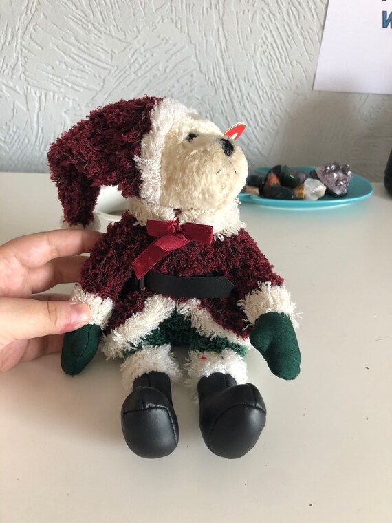 Ty Beanie Baby Bär Attic Treasure Collection Santa Bear | Etsy