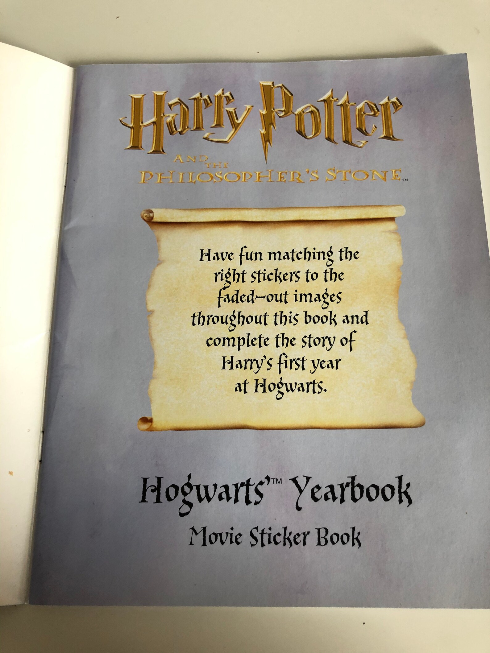 Extremely rare Harry Potter Hogwarts Yearbook and sticker book | Etsy