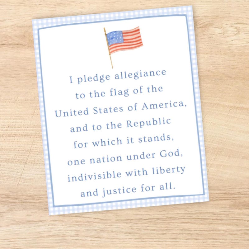 Pledge of Allegiance - Etsy