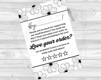 Etiquetas térmicas de agradecimiento (4 x 6) / Florales / Pegatinas imprimibles para pequeñas empresas / Descarga digital / Suministros para empresas / Envíos / PNG, PDF, JPG