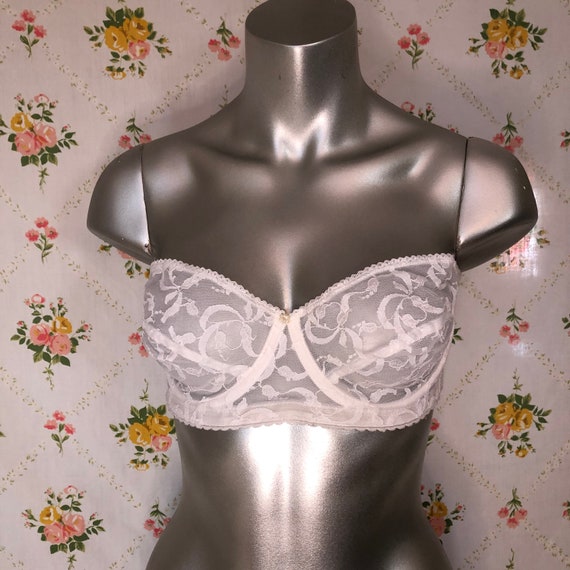 Vintage Vogue Lace Strapless Bra