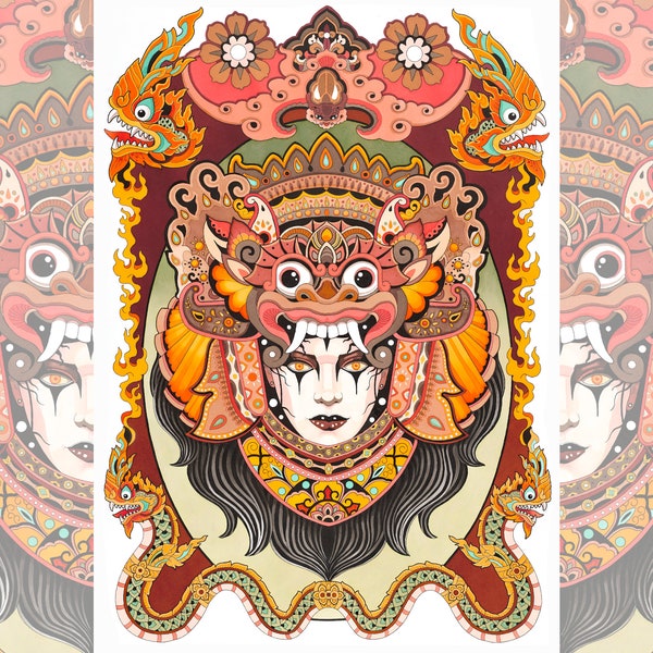 Print: Mask Barong Bali