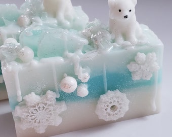 Christmas Soap | Glycerin Soap | Handmade Soap | Christmas Gift | North Pole