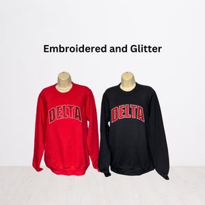 Delta Glitter Sweatshirt, Delta Sigma Theta