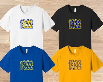 1922 Retro Doodle 80s Style T-Shirt, Sigma Gamma Rho