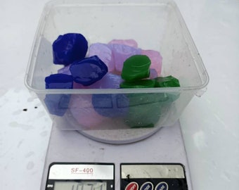 1kg+(G074)20個/5色 アンダラクリスタルモノアトミックナチュラルラフ