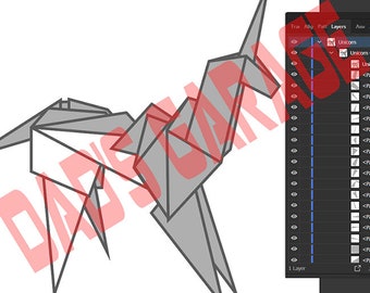 Blade Runner Origami Unicorn
