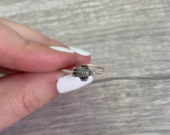 Personalized Ring Handmade wired Jewelry Custom Turtle Rings
