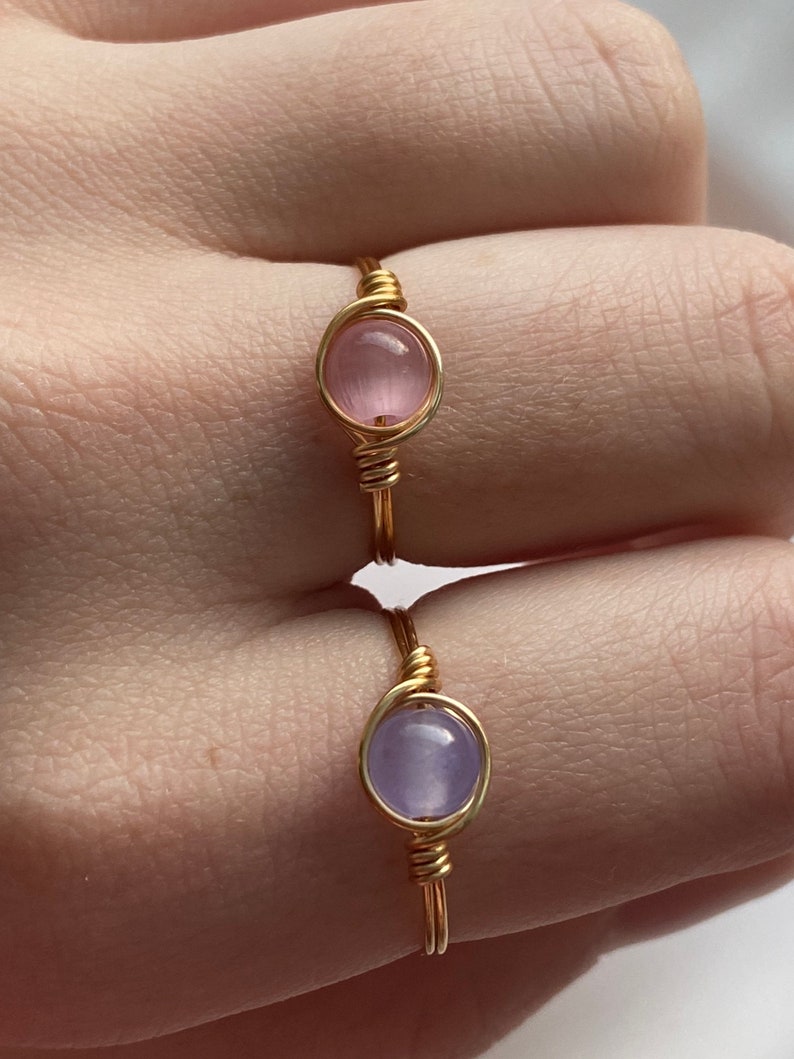 Wire Wrapped Rings - Etsy