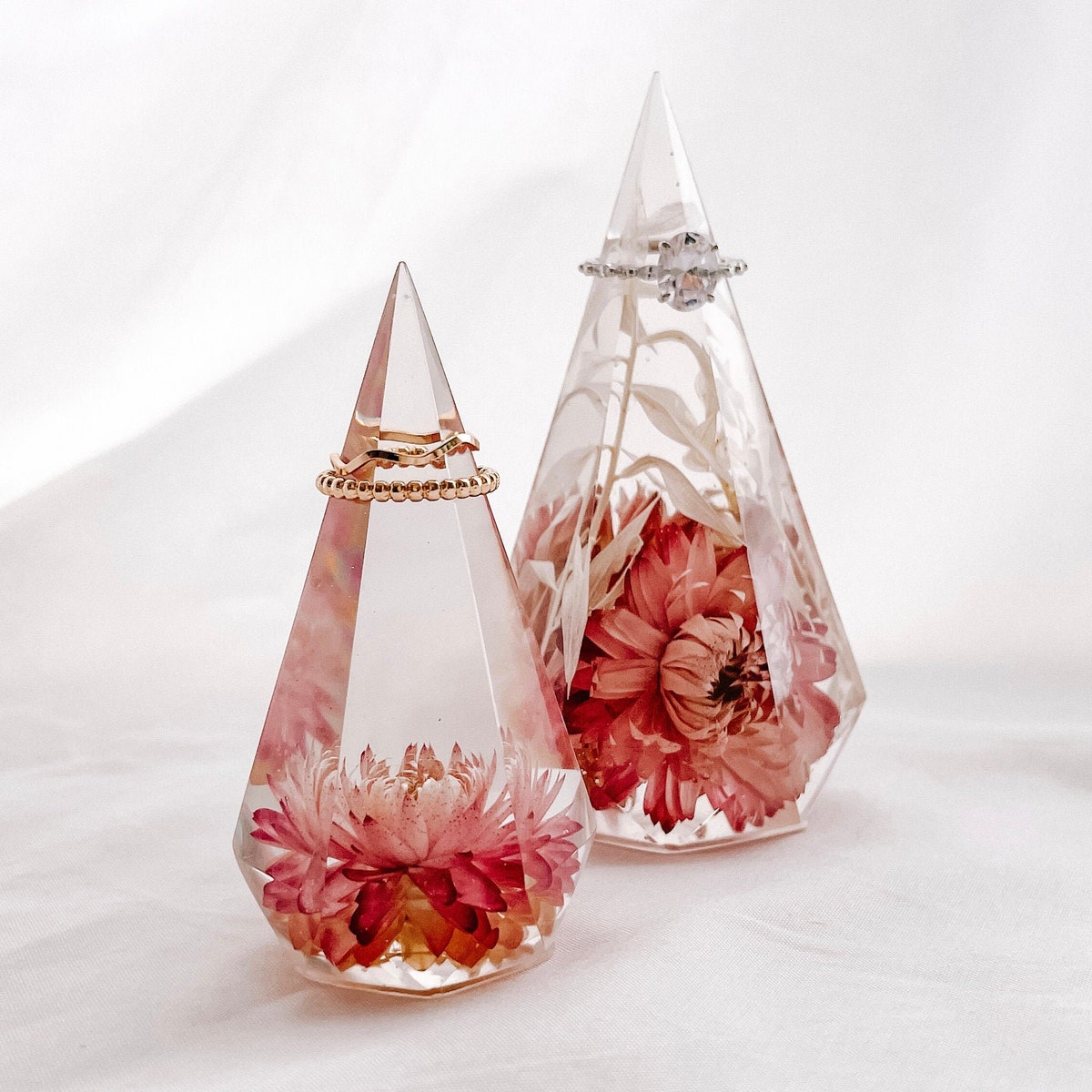 Resin Ring Holder Floral Ring Holder Diamond Ring Holder - Etsy