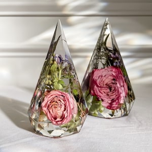 Custom Ring Holder with Dried Flowers Only | Resin Ring Holder | Bridal Bouquet Preservation | Wedding Floral Preservation