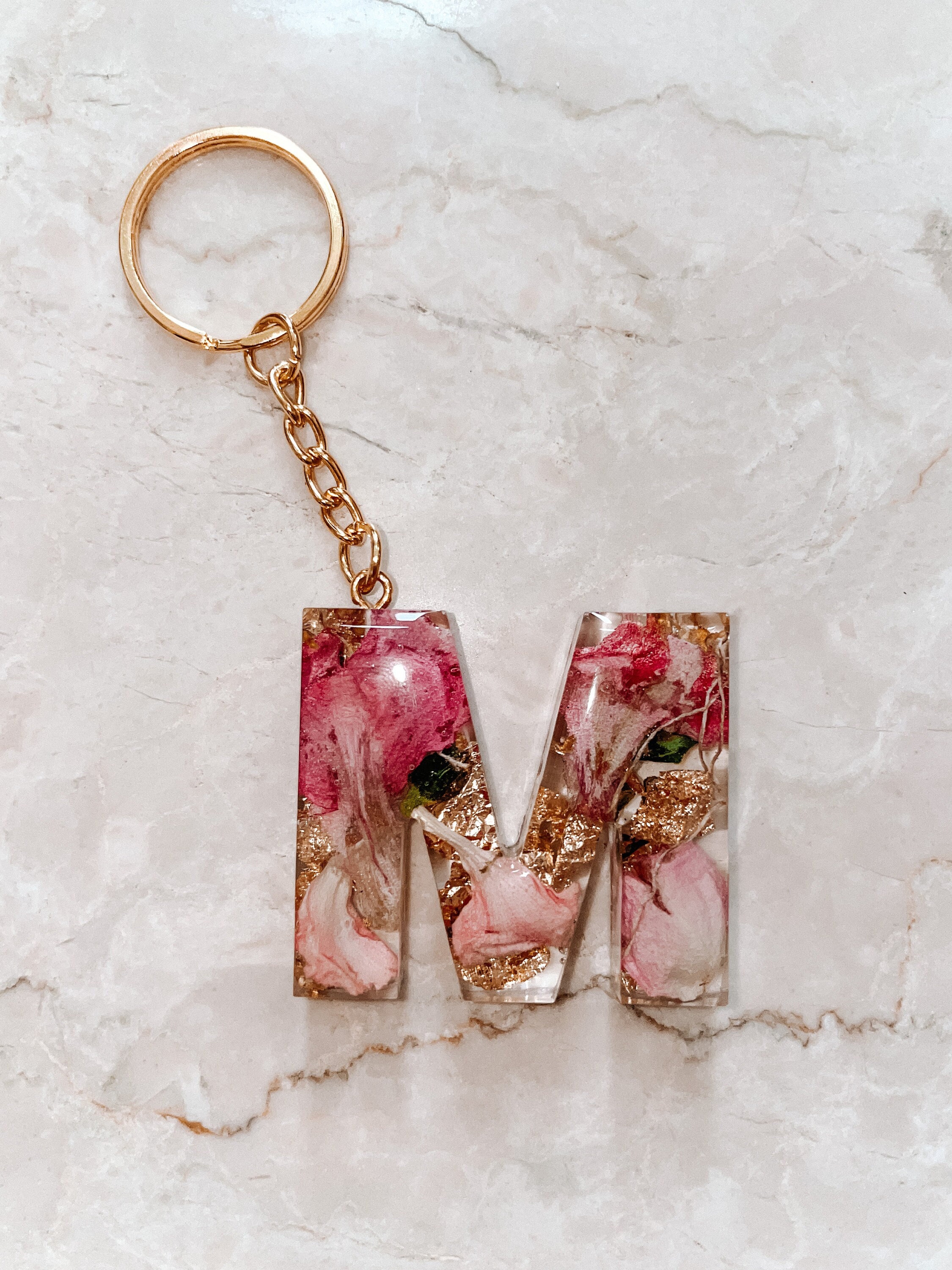 Custom Resin Keychains Made With Your Flowers Add On Etsy