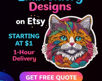 Custom Embroidery Digitizing, Logo Digitizing, Embroidery Digitizing Service, Image Digitizing Embroidery, Custom Digitize
