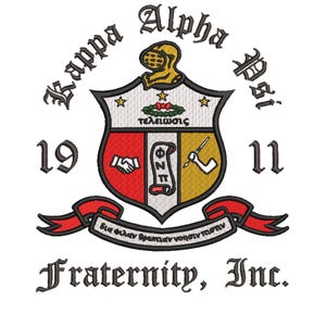 Kappa Alpha Psi Stickdatei | Bruderschafts-Wappen (Digitaler Download)
