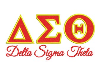 Archivos de bordado de letras Delta Sigma Theta/Pes Dst Vp3 Pes Jef/