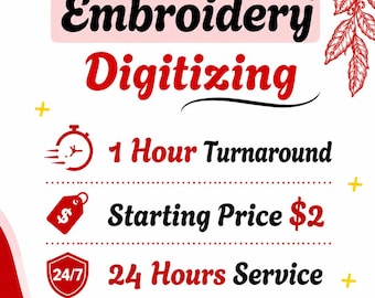 Custom Embroidery Digitizing Service | DST, PES Files | Logo & Image Digitizing
