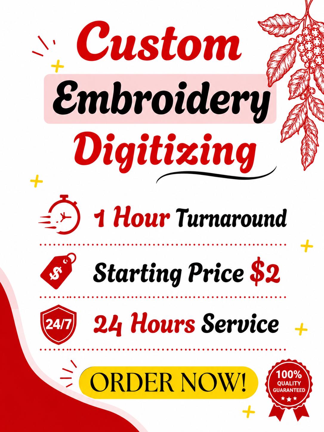Custom Embroidery Digitizing, Logo Digitizing, Embroidery Digitizing ...