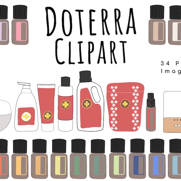 Ätherisches Öl Clipart, die Doterra ätherischeÖle entsprechen.