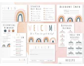 Member Welcome Kit. Rainbow Young Living Member Welcome Kit. Essential Oil Printable. Young Living Welcome Kit. Essential Oil Recipe Card
